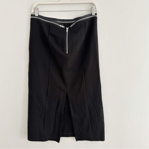 Helmut Lang Front-slits Straight Midi Skirt - Picture 5 of 8